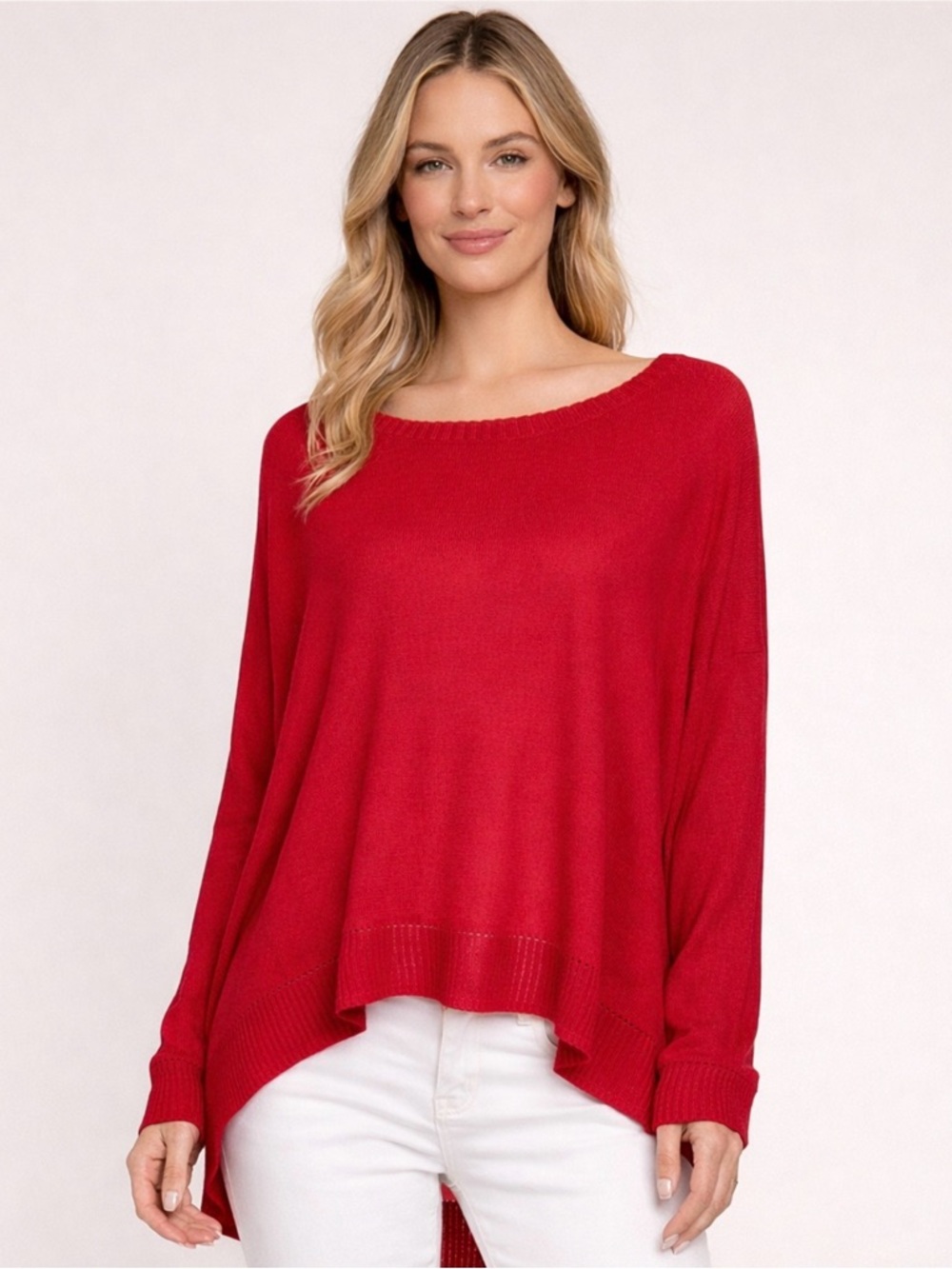 RACHEL Rachel Roy XL Fuchsia Boat Neck Split Back Lightweight Knit - NWOT